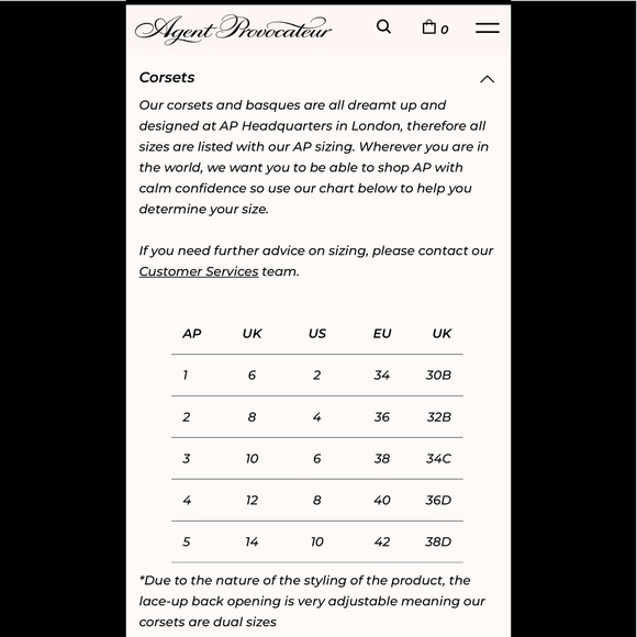 NWT agent provocateur block stripe satin corset - Picture 8 of 8